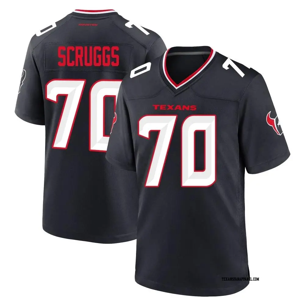 Game Navy Men's Juice Scruggs Houston Texans Team Jersey