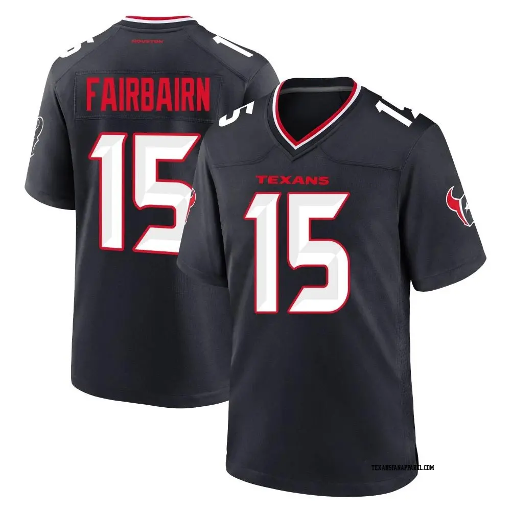 Game Navy Men's Ka'imi Fairbairn Houston Texans Team Jersey