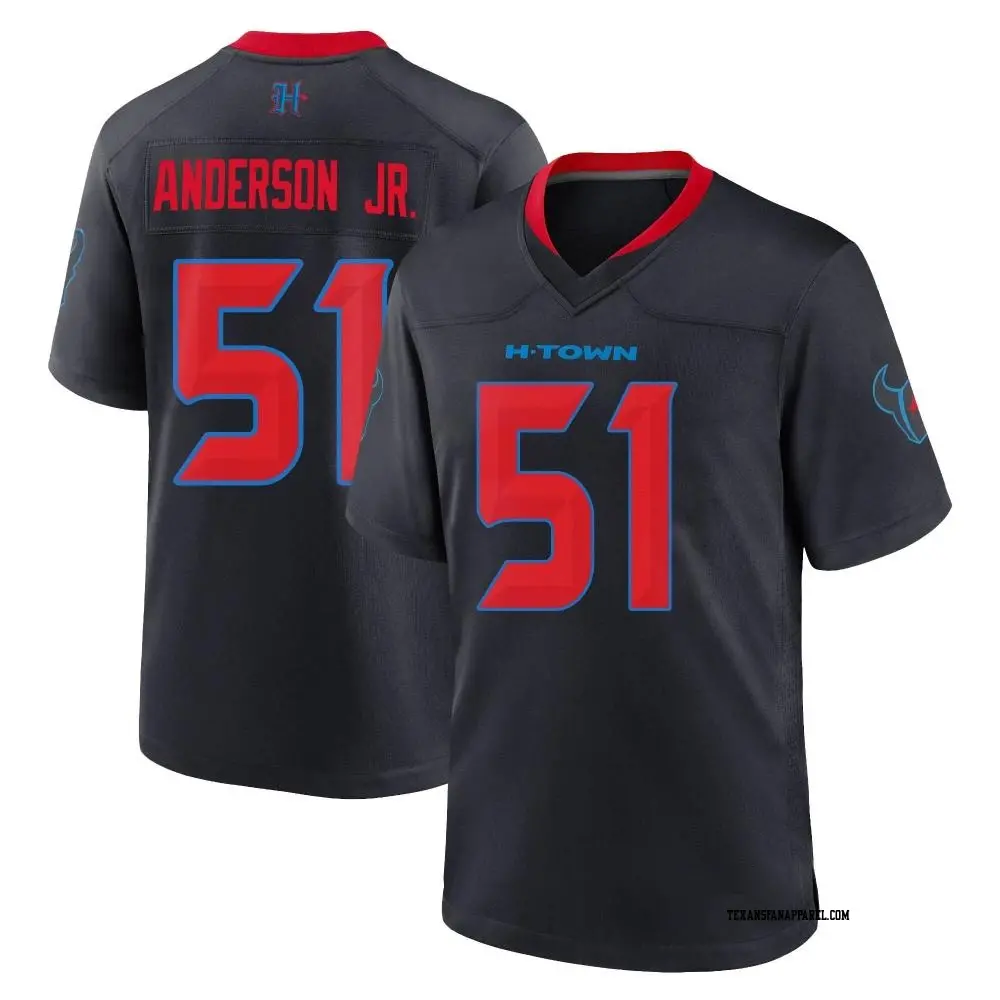Game Navy Men's Will Anderson Jr. Houston Texans 2nd Alternate Jersey