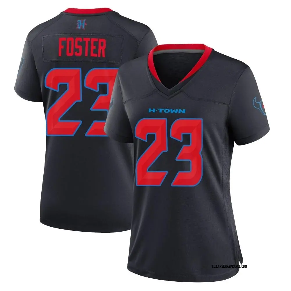 Game Navy Women's Arian Foster Houston Texans 2nd Alternate Jersey