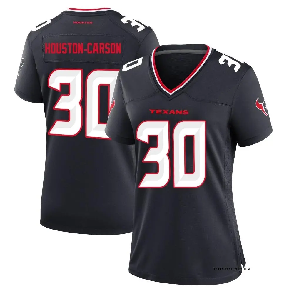Game Navy Women's DeAndre Houston-Carson Houston Texans DeAndre -Carson Team Jersey