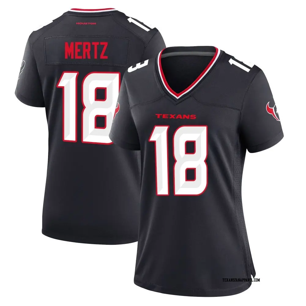 Game Navy Women's Graham Mertz Houston Texans Team Jersey