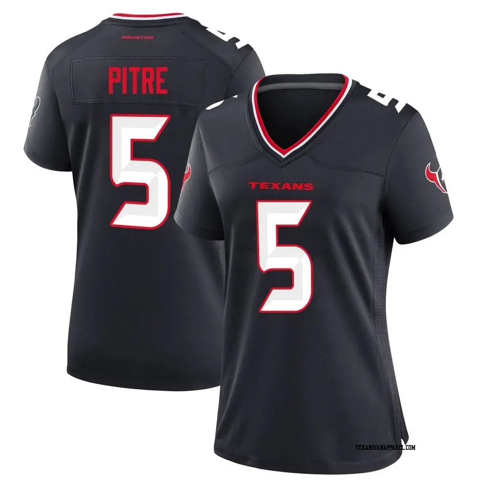 Game Navy Women's Jalen Pitre Houston Texans Team Jersey