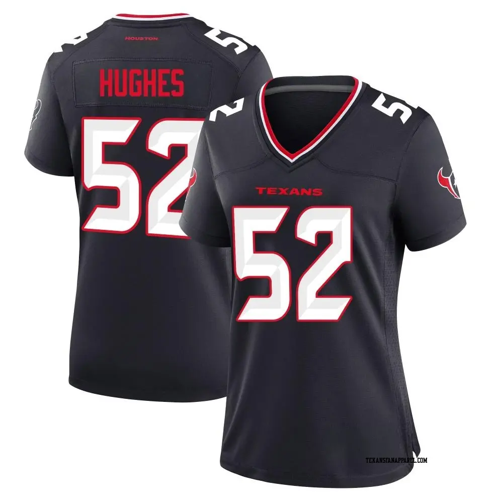 Game Navy Women's Jerry Hughes Houston Texans Team Jersey