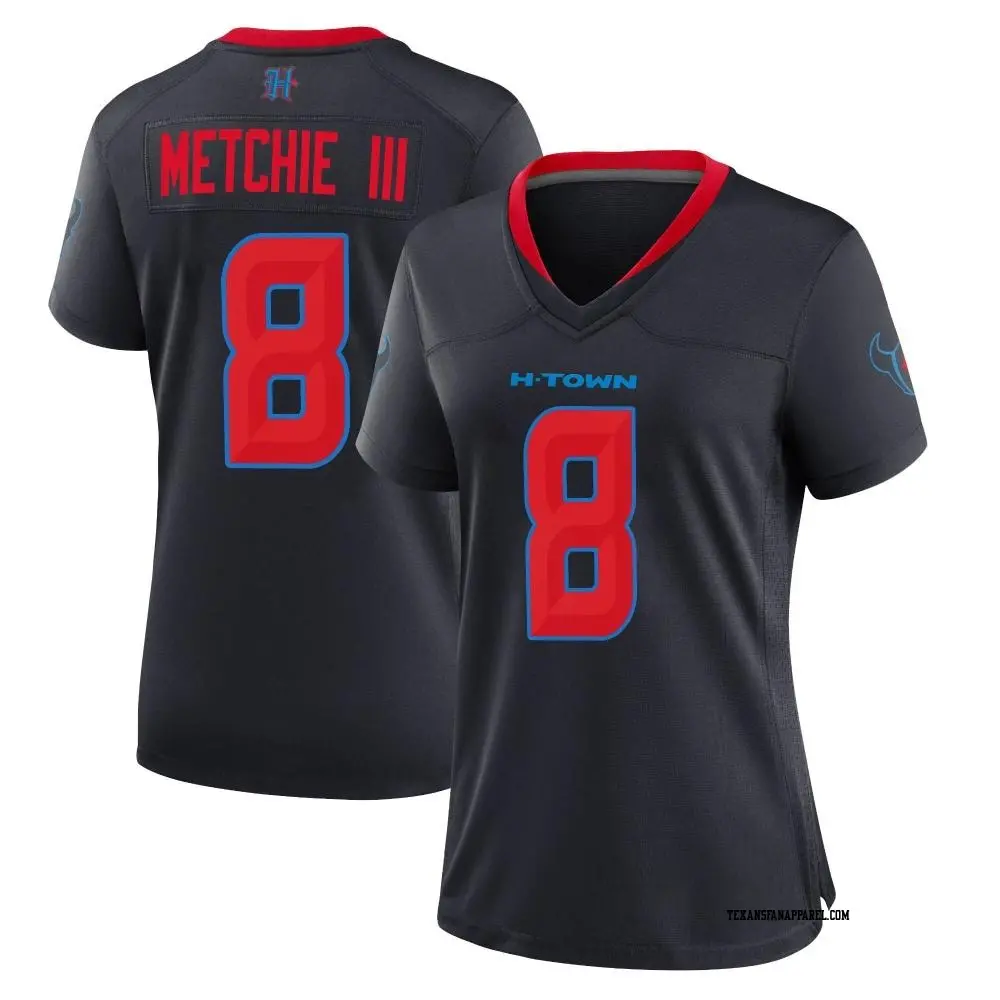 Game Navy Women's John Metchie III Houston Texans 2nd Alternate Jersey