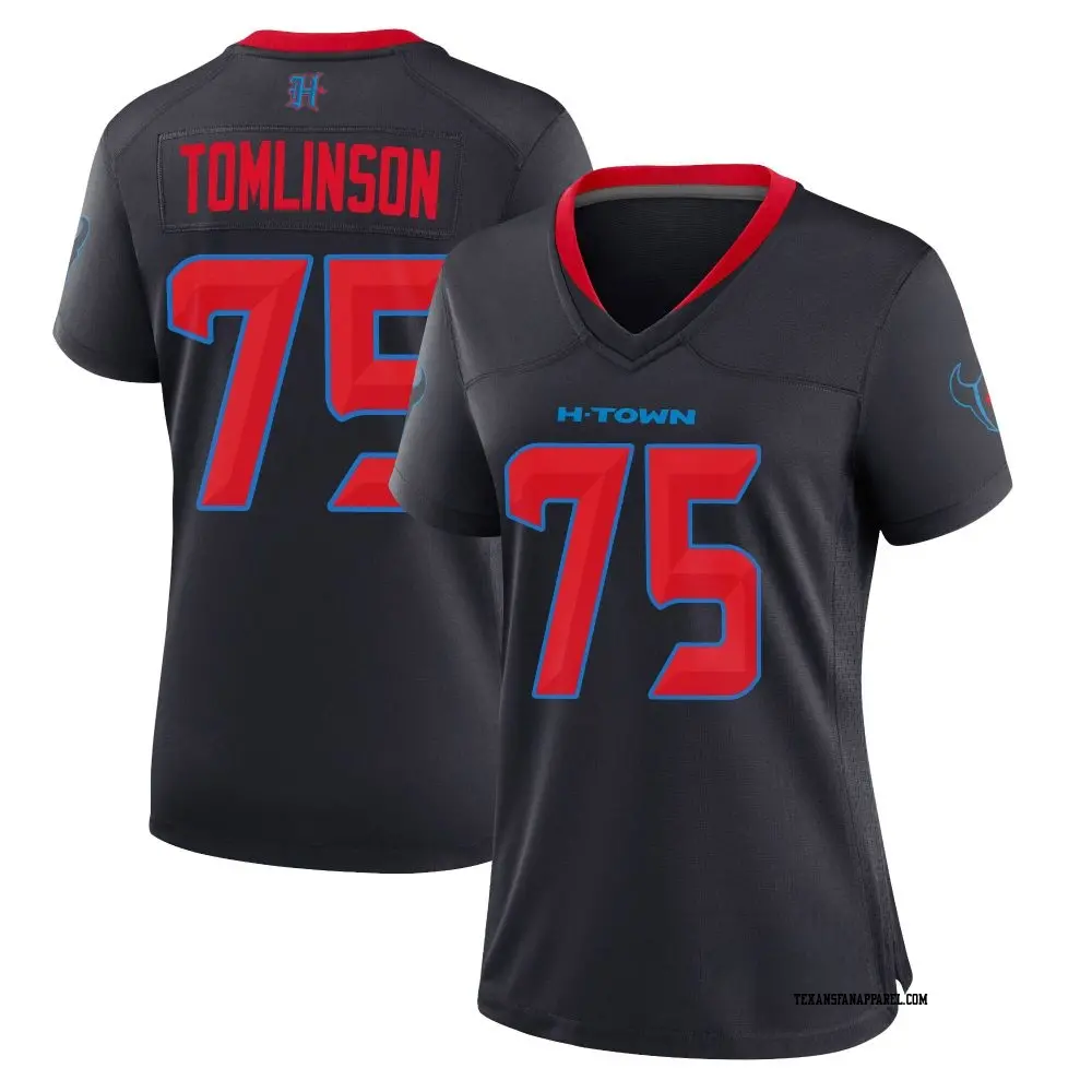 Game Navy Women's Laken Tomlinson Houston Texans 2nd Alternate Jersey