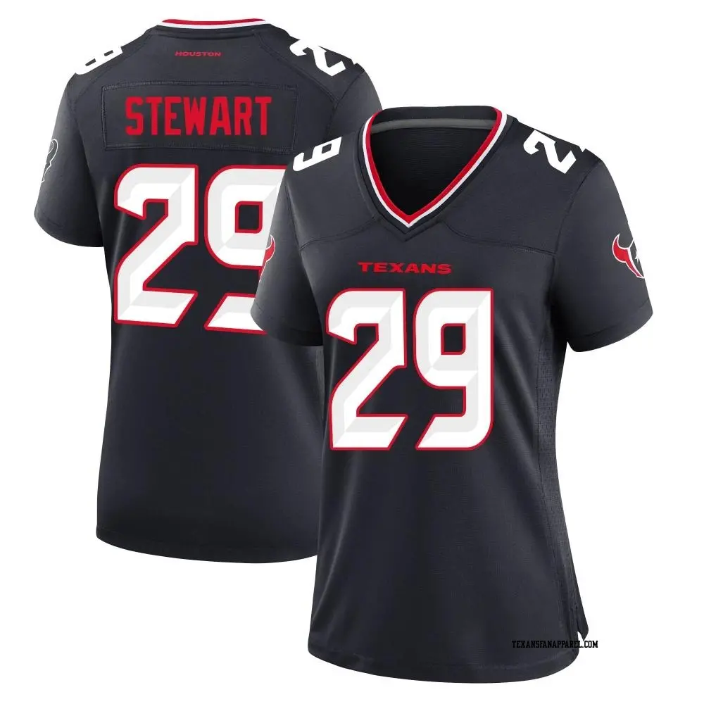 Game Navy Women's M.J. Stewart Houston Texans Team Jersey