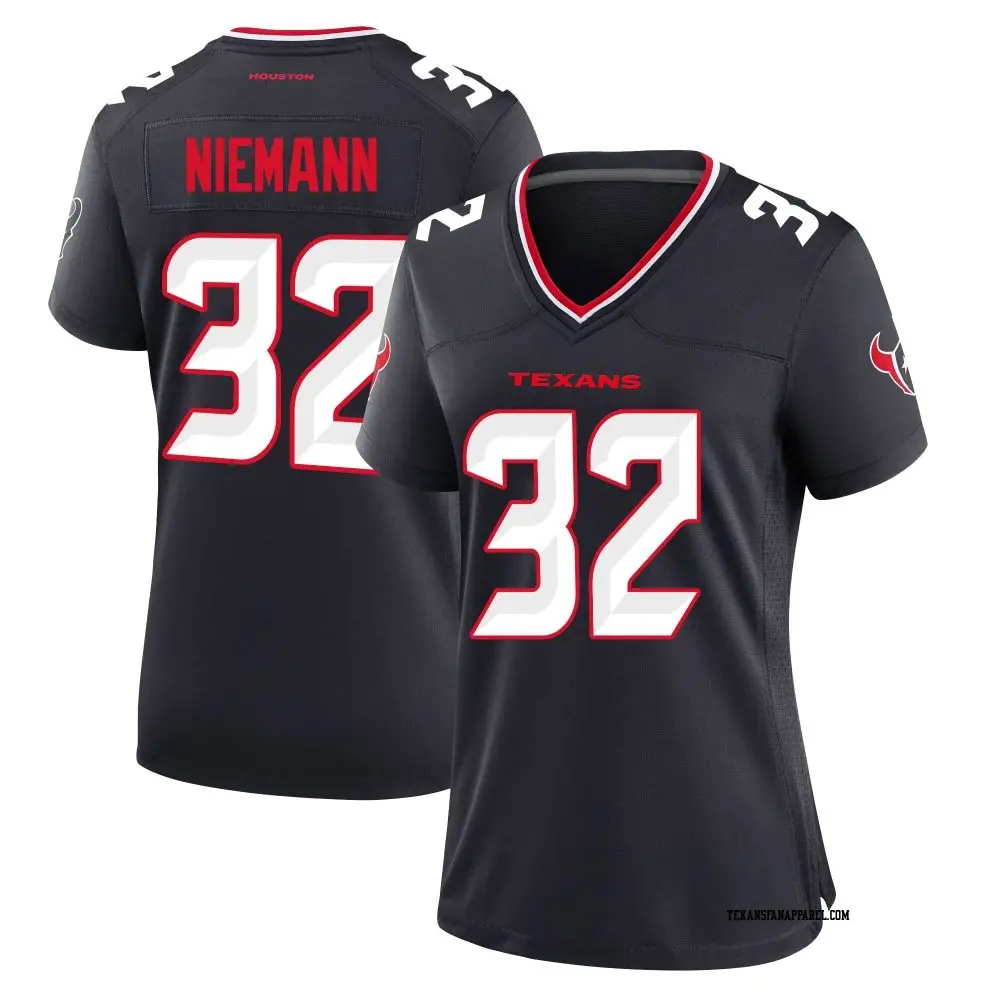 Game Navy Women's Nick Niemann Houston Texans Team Jersey