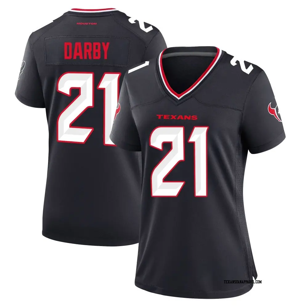 Game Navy Women's Ronald Darby Houston Texans Team Jersey