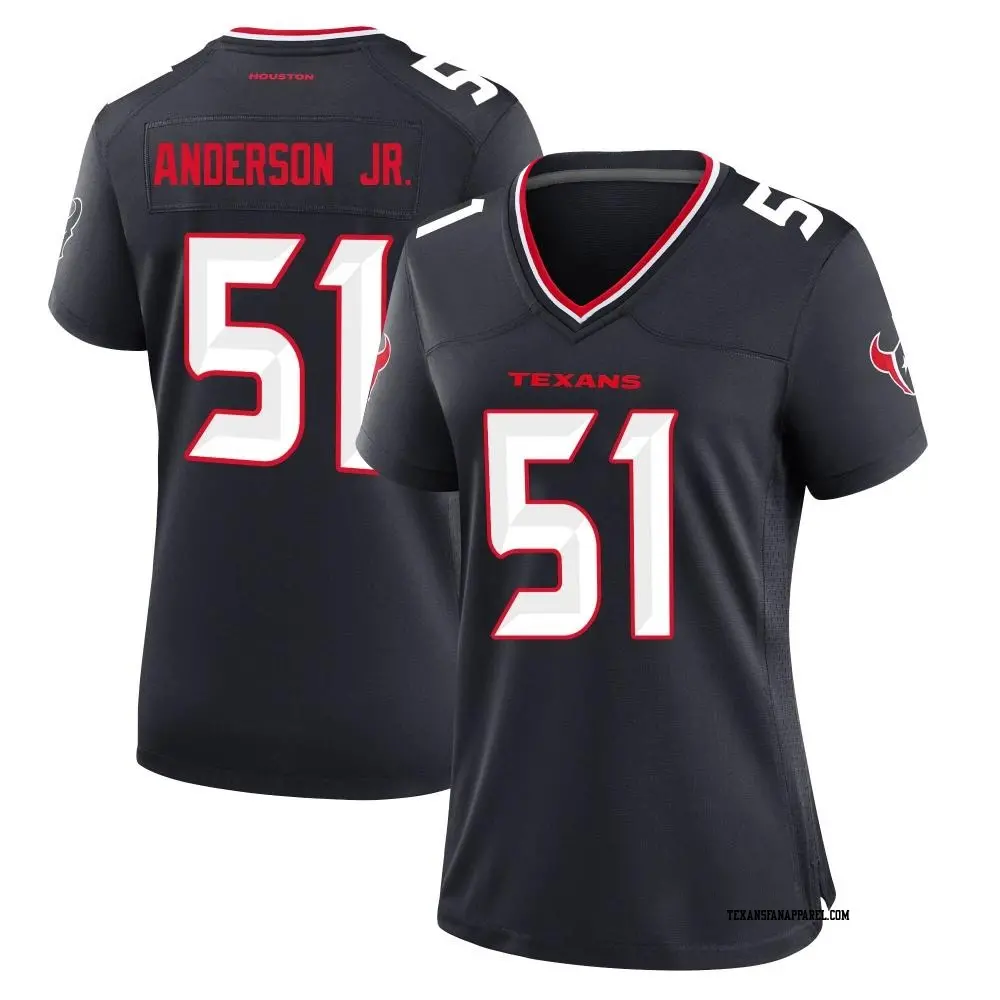 Game Navy Women's Will Anderson Jr. Houston Texans Team Jersey
