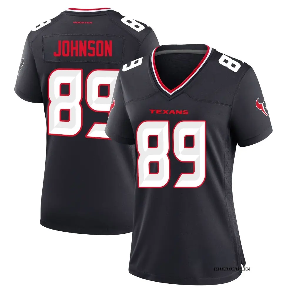 Game Navy Women's Xavier Johnson Houston Texans Team Jersey
