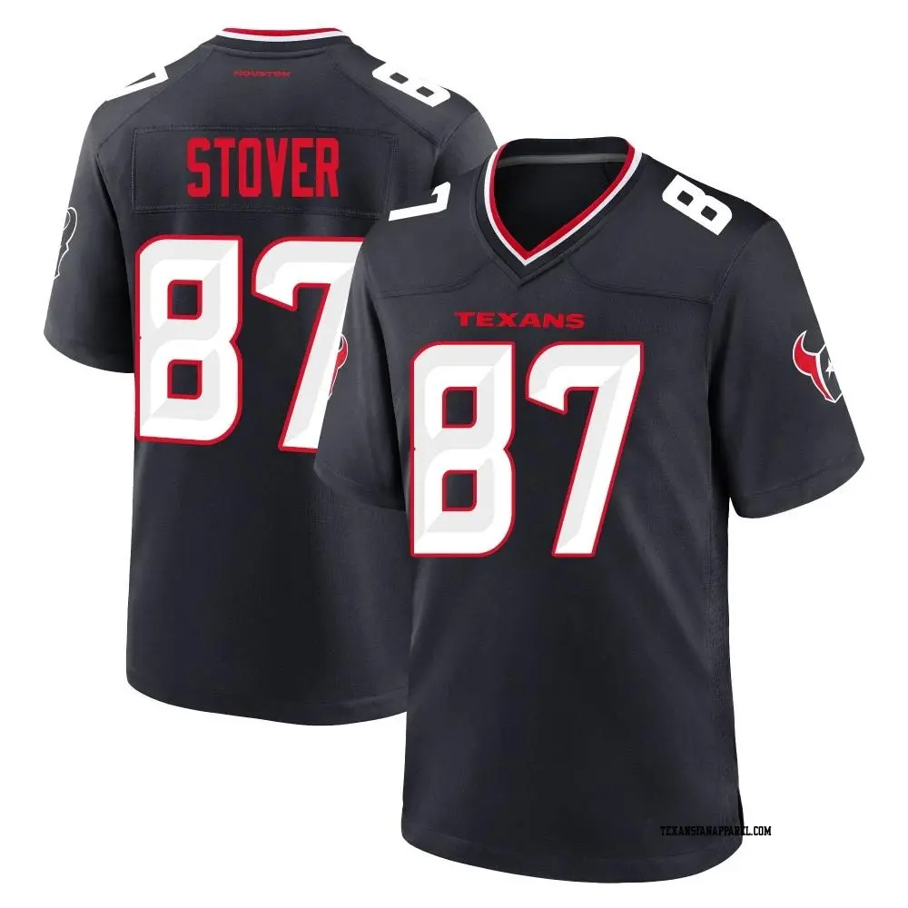 Game Navy Youth Cade Stover Houston Texans Team Jersey