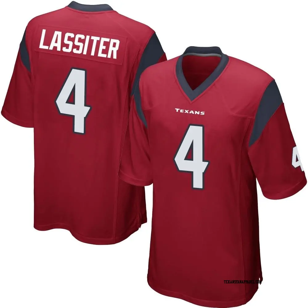 Game Red Men's Kamari Lassiter Houston Texans Alternate Jersey