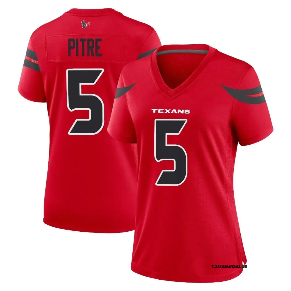 Game Red Women's Jalen Pitre Houston Texans Alternate Jersey
