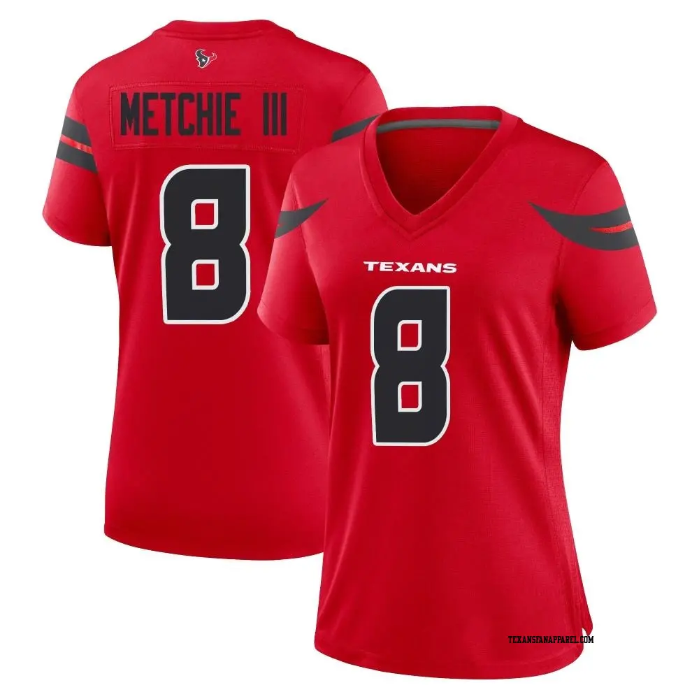 Game Red Women's John Metchie III Houston Texans Alternate Jersey