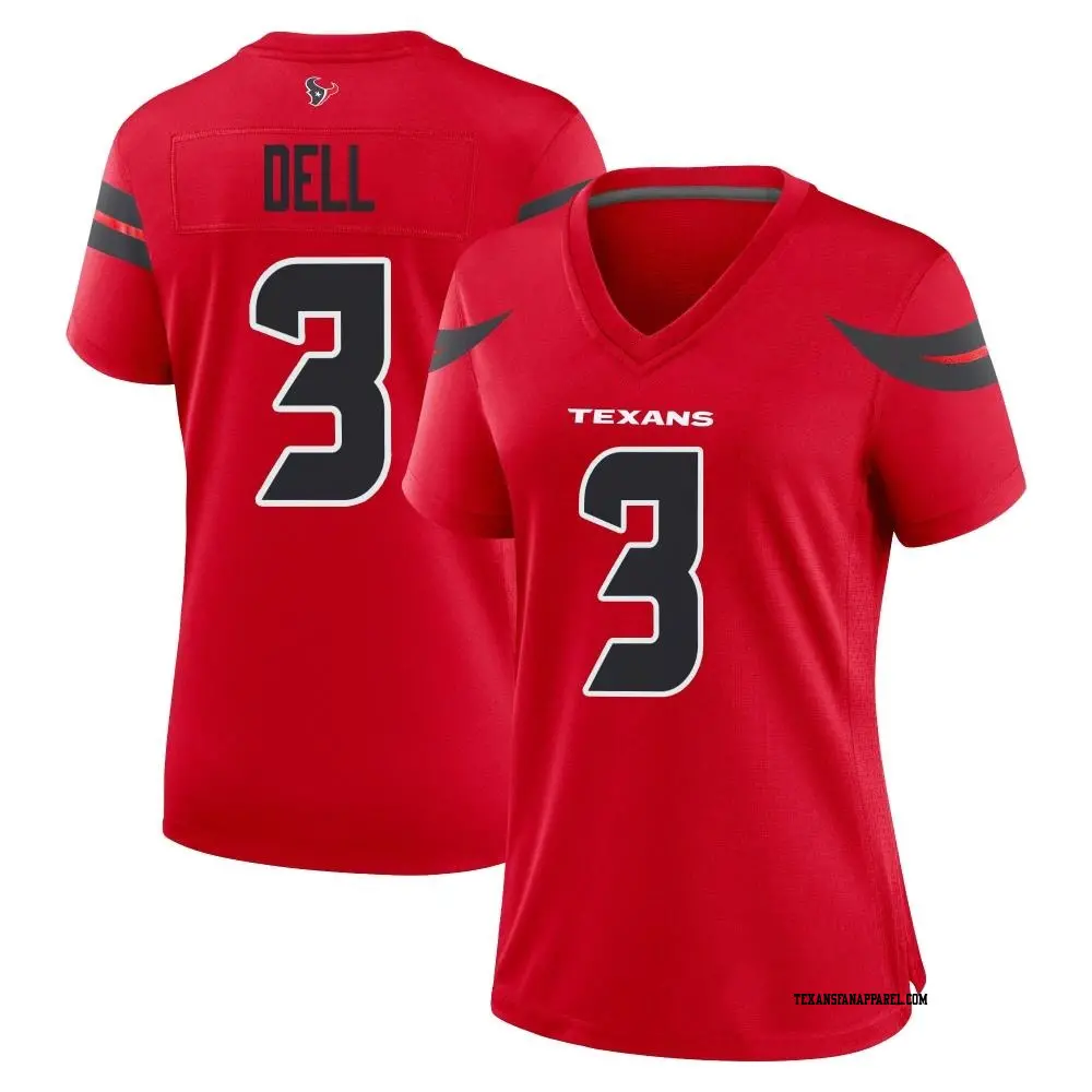 Game Red Women's Tank Dell Houston Texans Alternate Jersey