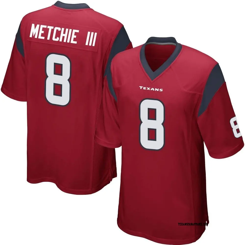Game Red Youth John Metchie III Houston Texans Alternate Jersey