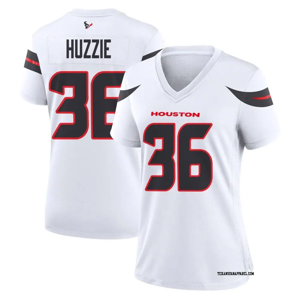 Game White Women's Alijah Huzzie Houston Texans Jersey