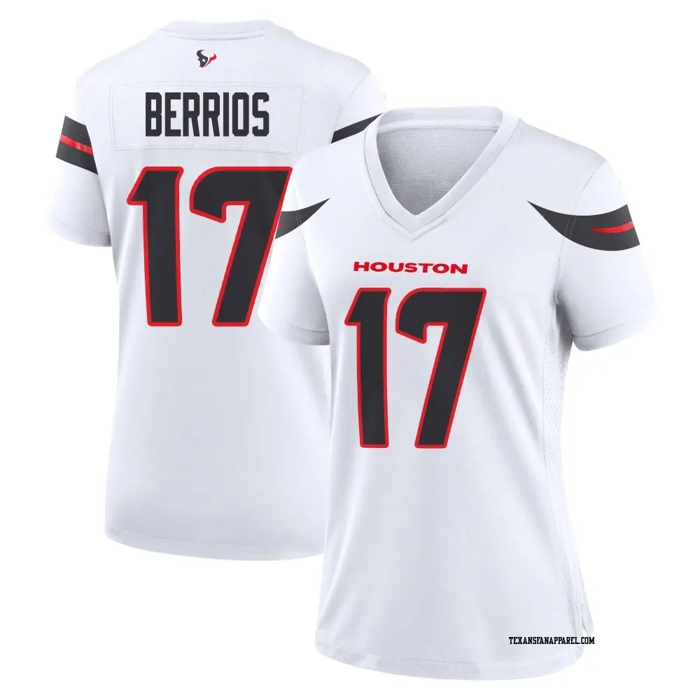 Game White Women's Braxton Berrios Houston Texans Jersey