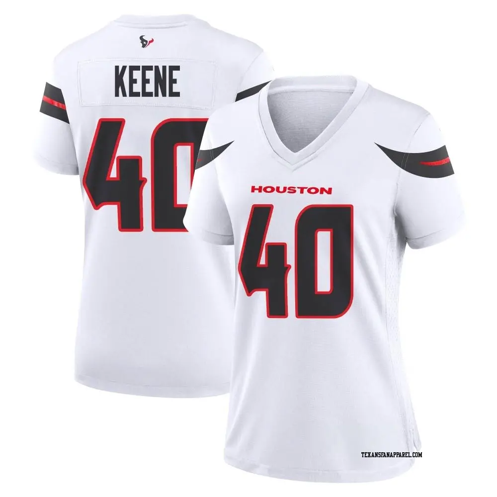 Game White Women's Dalton Keene Houston Texans Jersey