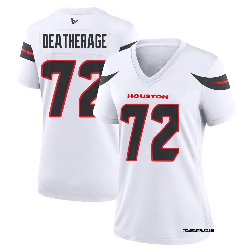 Game White Women's Dylan Deatherage Houston Texans Jersey