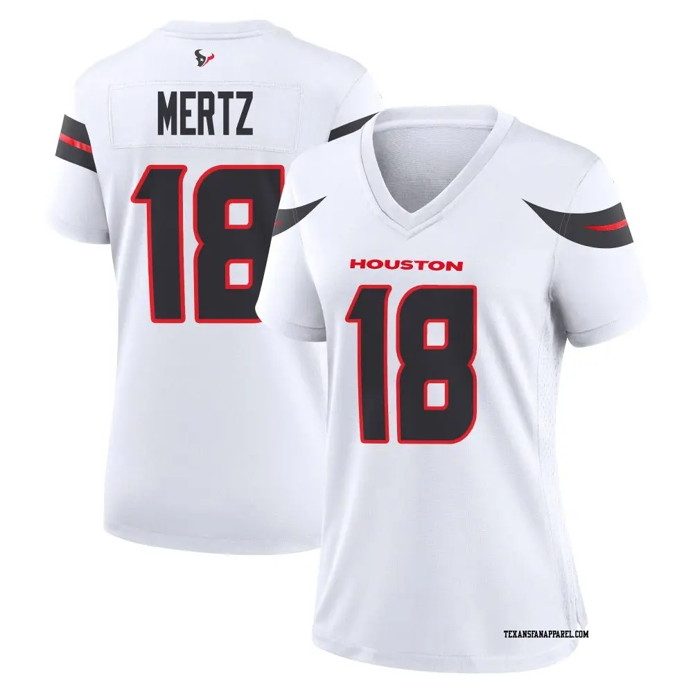Game White Women's Graham Mertz Houston Texans Jersey