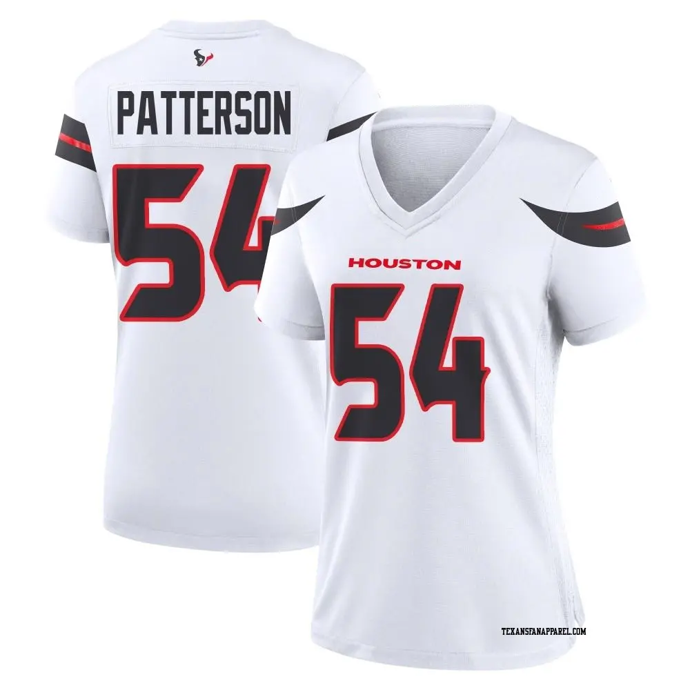 Game White Women's Jarrett Patterson Houston Texans Jersey