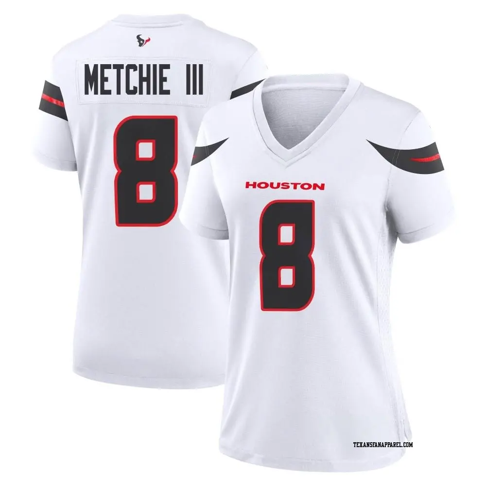Game White Women's John Metchie III Houston Texans Jersey
