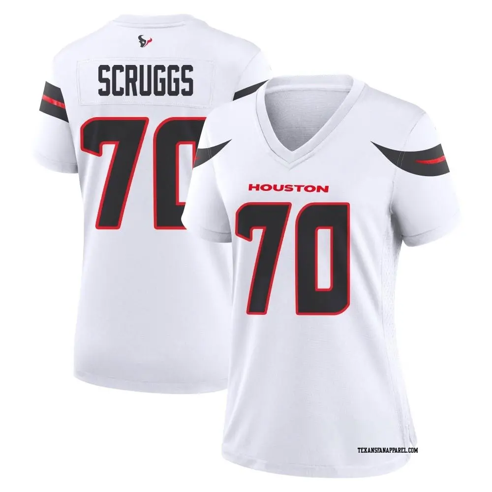 Game White Women's Juice Scruggs Houston Texans Jersey