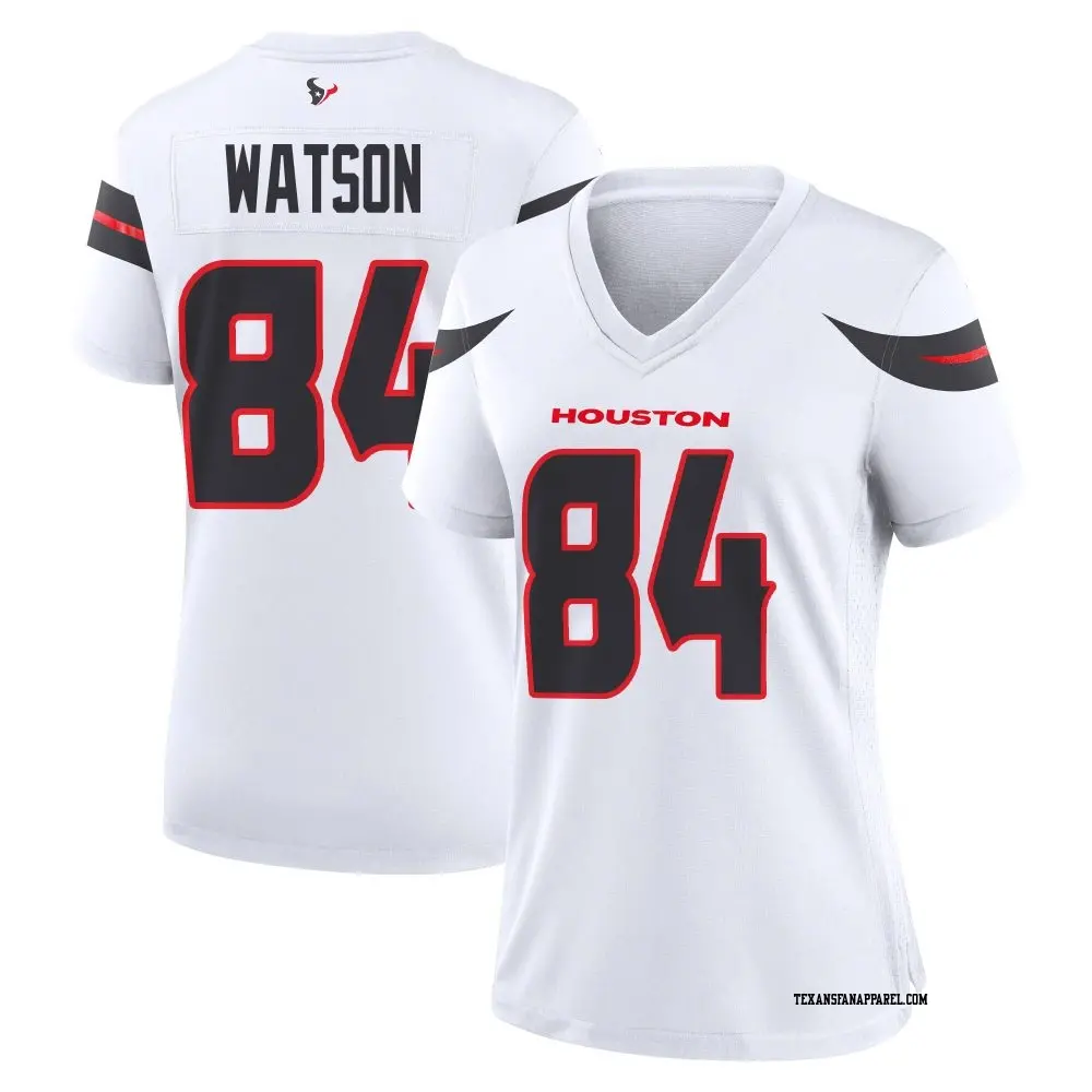 Game White Women's Justin Watson Houston Texans Jersey
