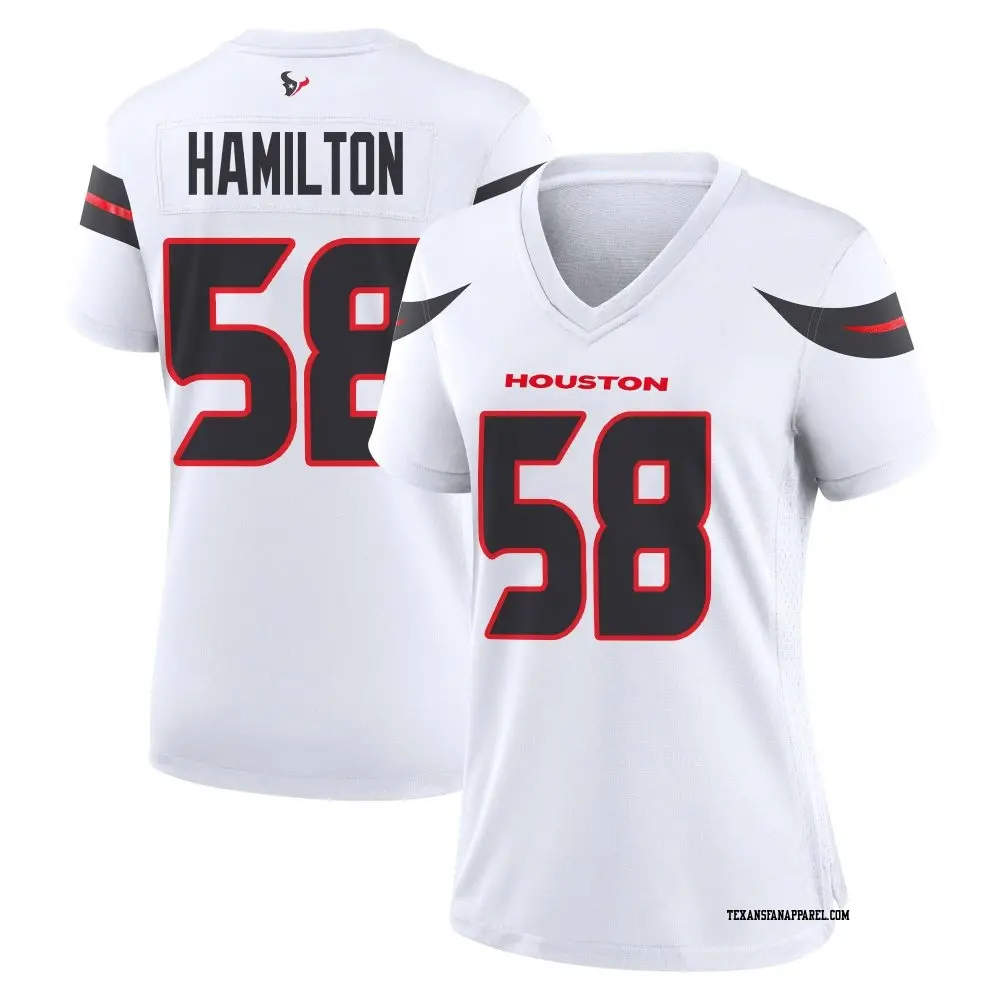 Game White Women's Kyonte Hamilton Houston Texans Jersey