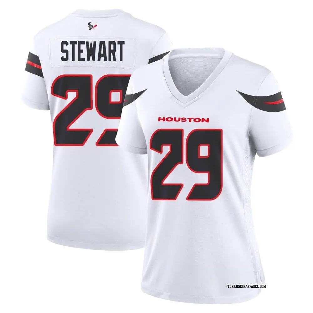 Game White Women's M.J. Stewart Houston Texans Jersey