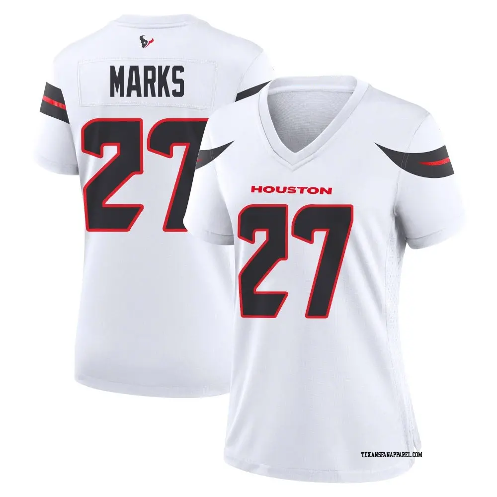 Game White Women's Woody Marks Houston Texans Jersey