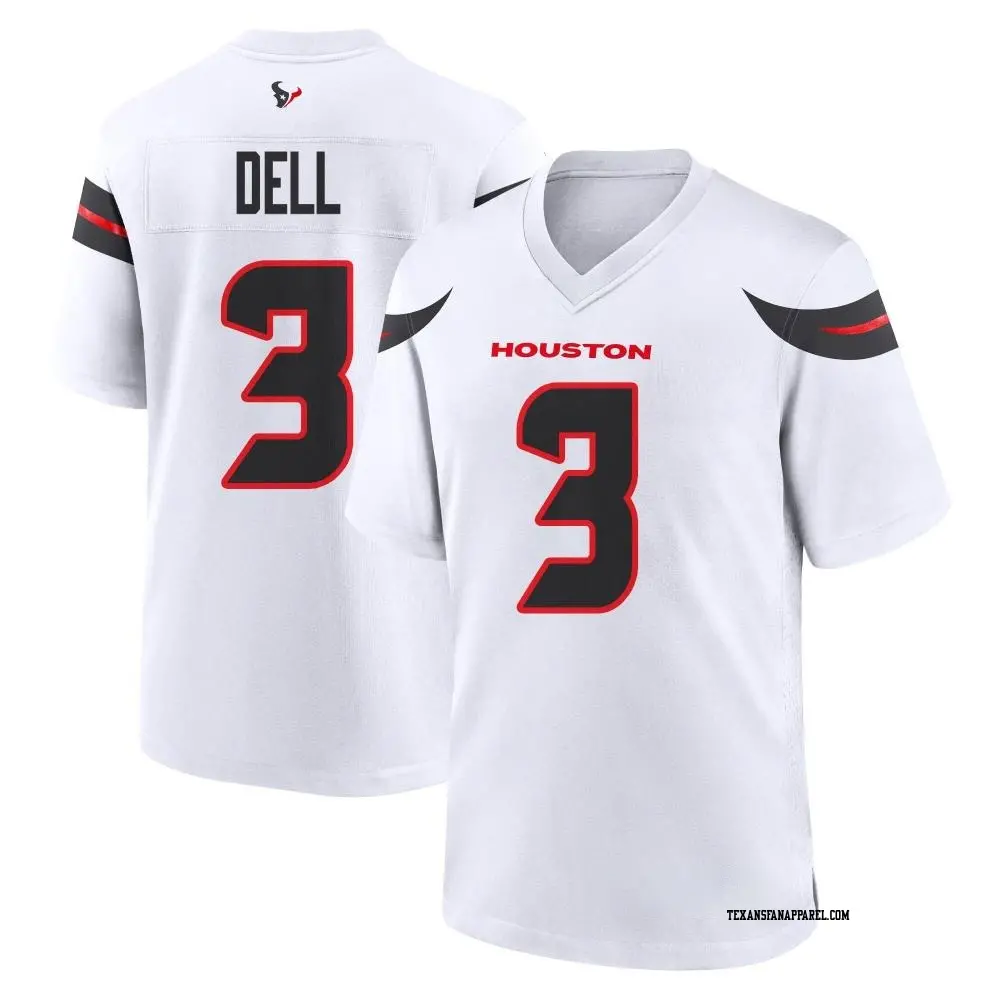 Game White Youth Tank Dell Houston Texans Jersey