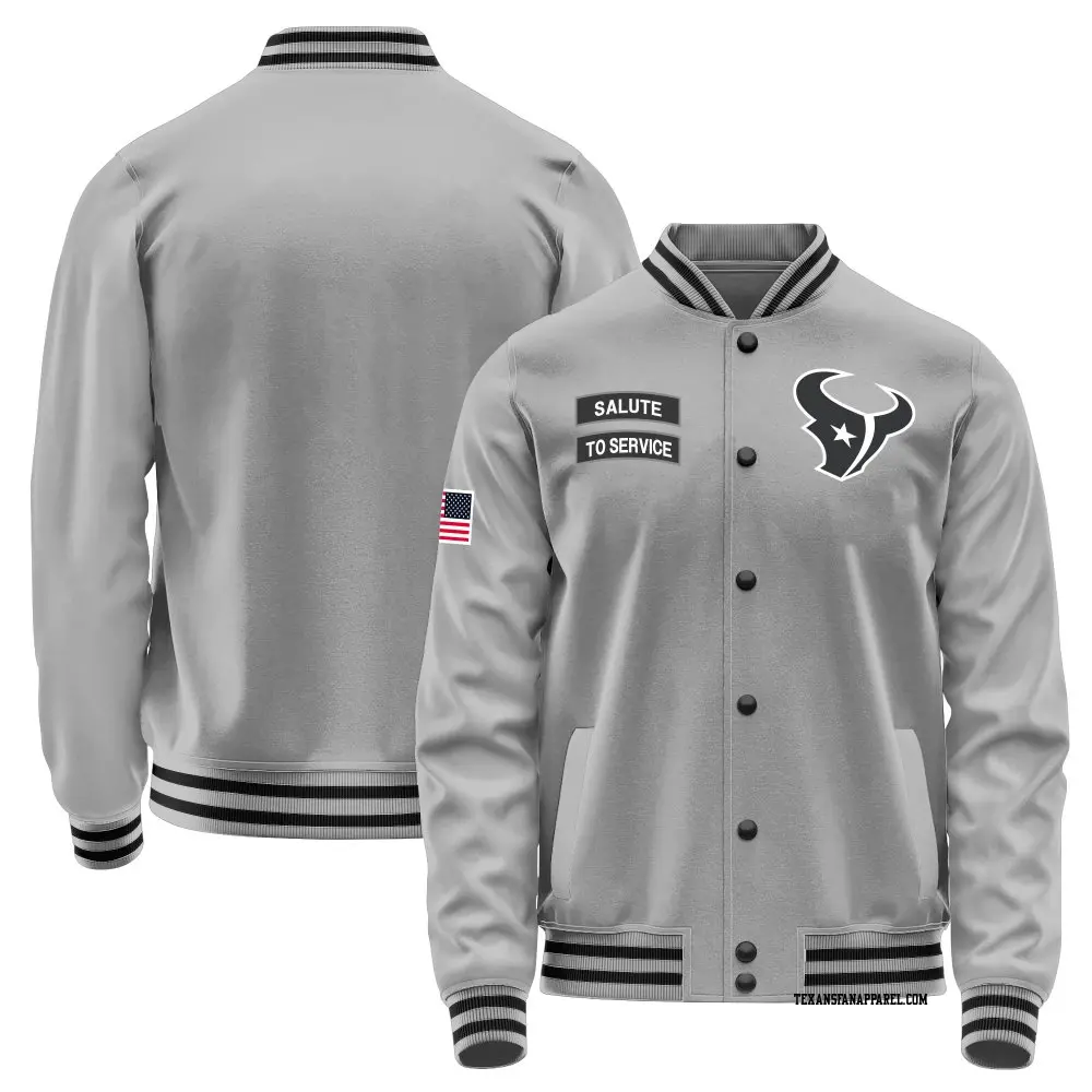 Gray Youth Houston Texans Salute to Service Performance Jacket