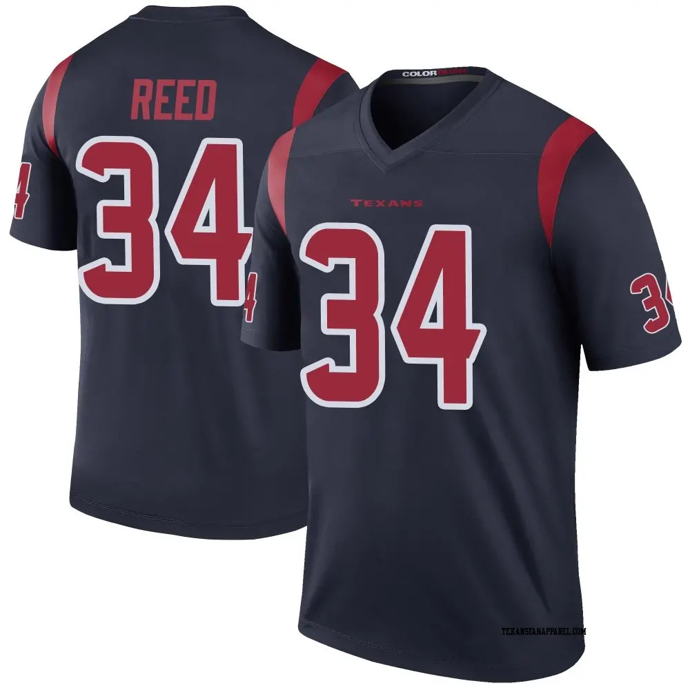 Legend Navy Men's Jaylen Reed Houston Texans Color Rush Jersey