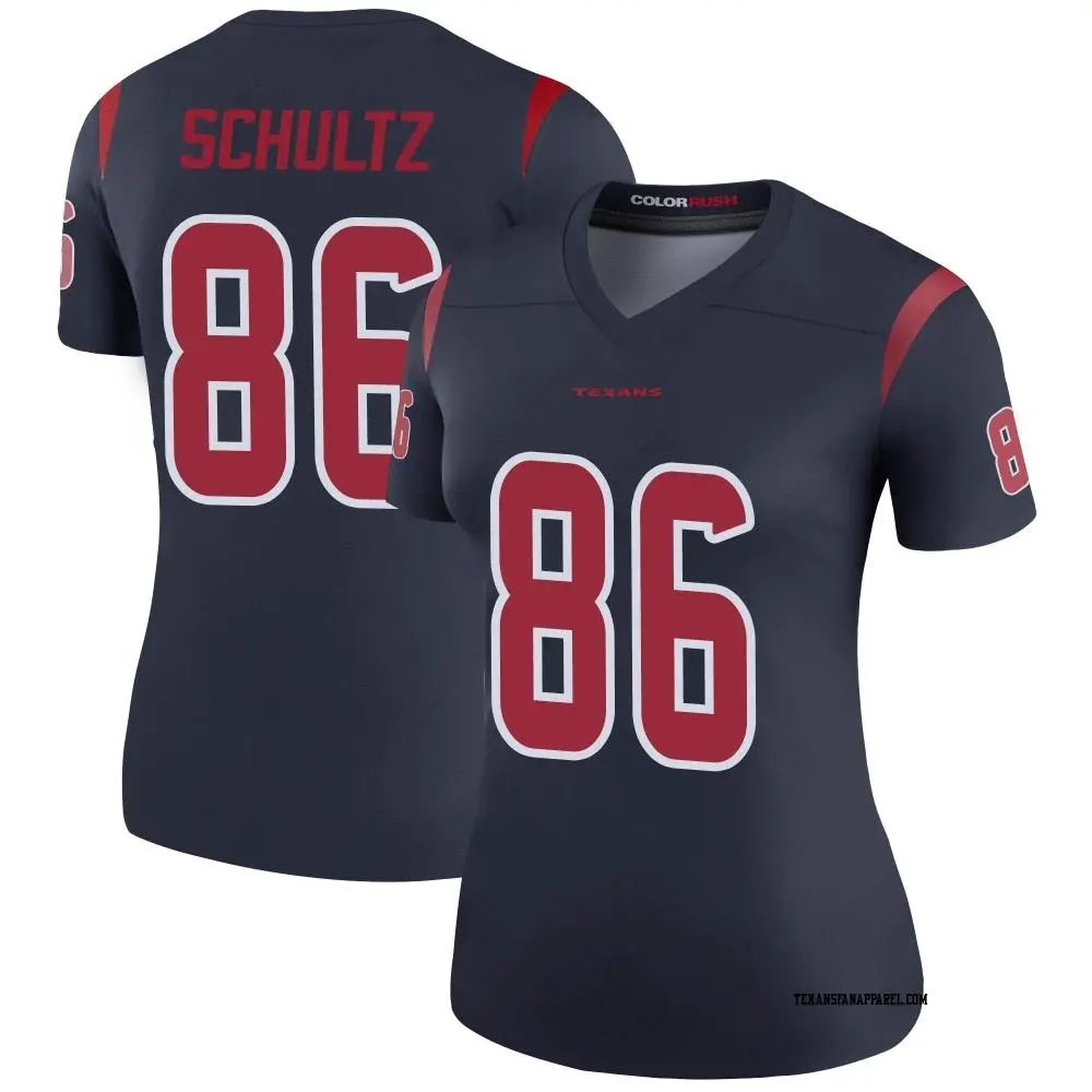 Legend Navy Women's Dalton Schultz Houston Texans Color Rush Jersey