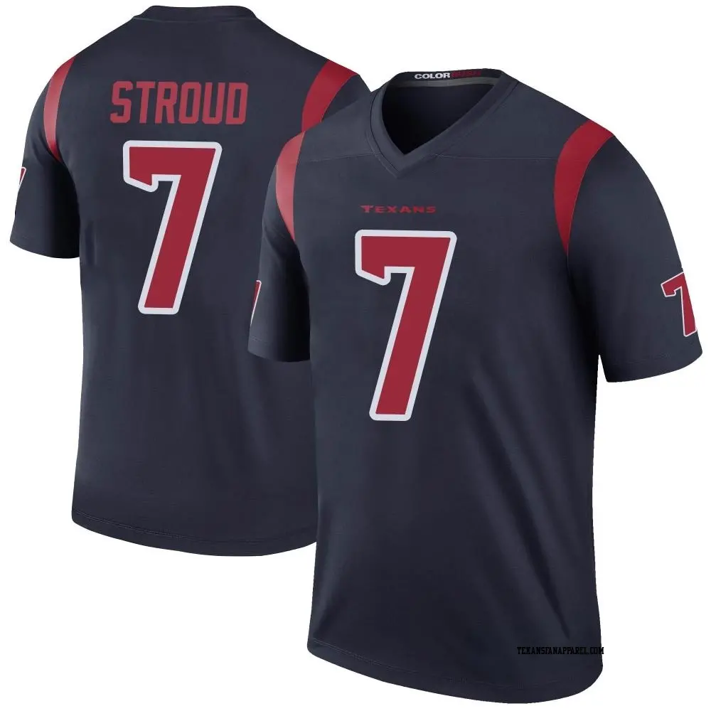 Legend Navy Youth C.J. Stroud Houston Texans Color Rush Jersey