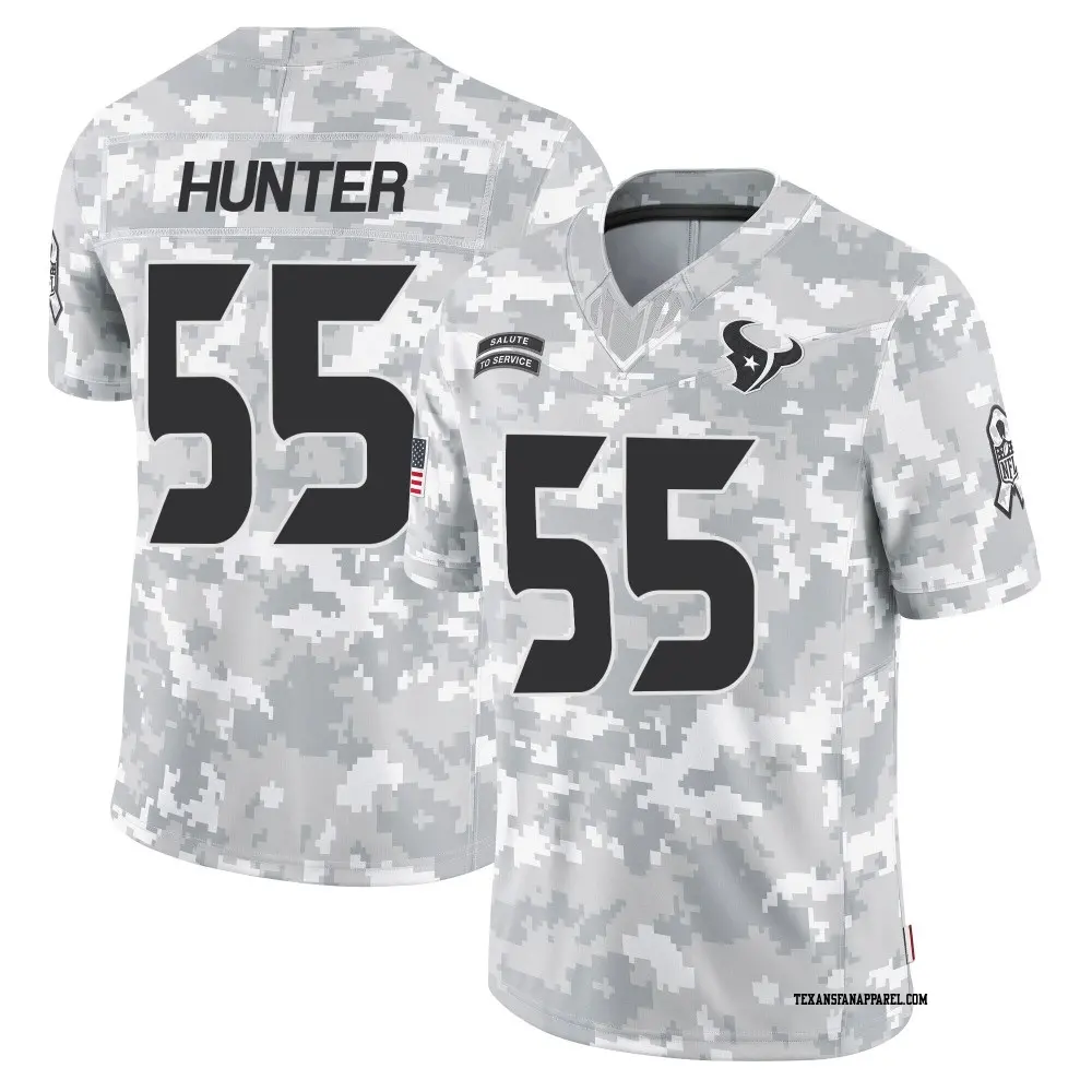 Limited Arctic Camo Men's Danielle Hunter Houston Texans 2024 Salute to Service Jersey