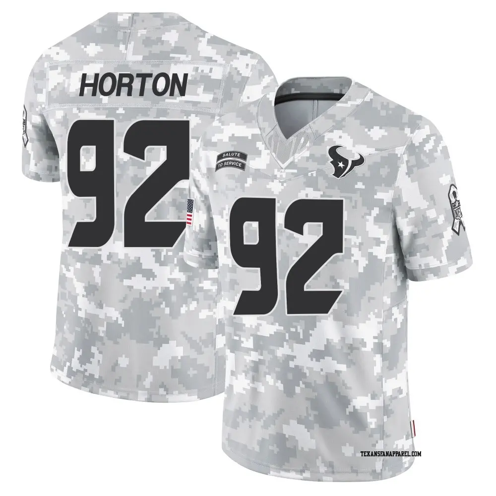 Limited Arctic Camo Men's Dylan Horton Houston Texans 2024 Salute to Service Jersey