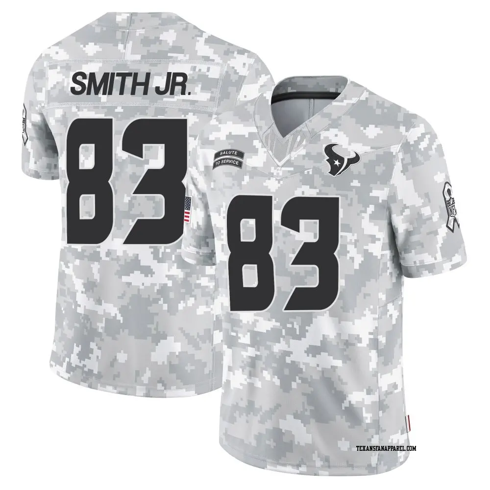 Limited Arctic Camo Men's Irv Smith Jr. Houston Texans 2024 Salute to Service Jersey