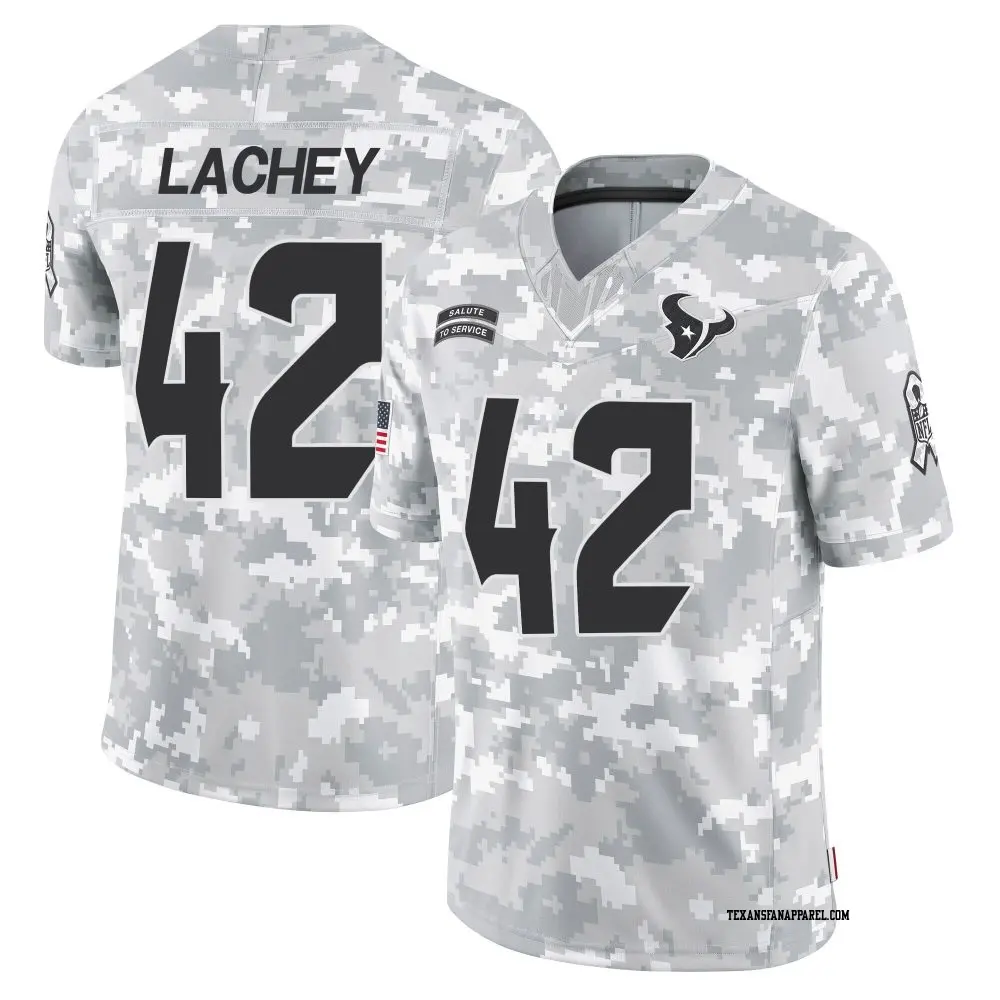 Limited Arctic Camo Men's Luke Lachey Houston Texans 2024 Salute to Service Jersey