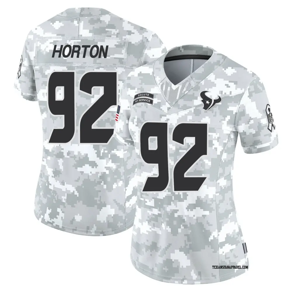 Limited Arctic Camo Women's Dylan Horton Houston Texans 2024 Salute to Service Jersey