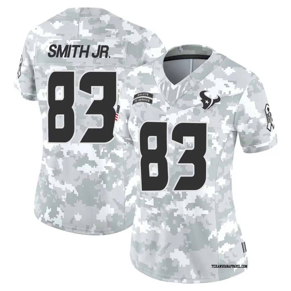 Limited Arctic Camo Women's Irv Smith Jr. Houston Texans 2024 Salute to Service Jersey