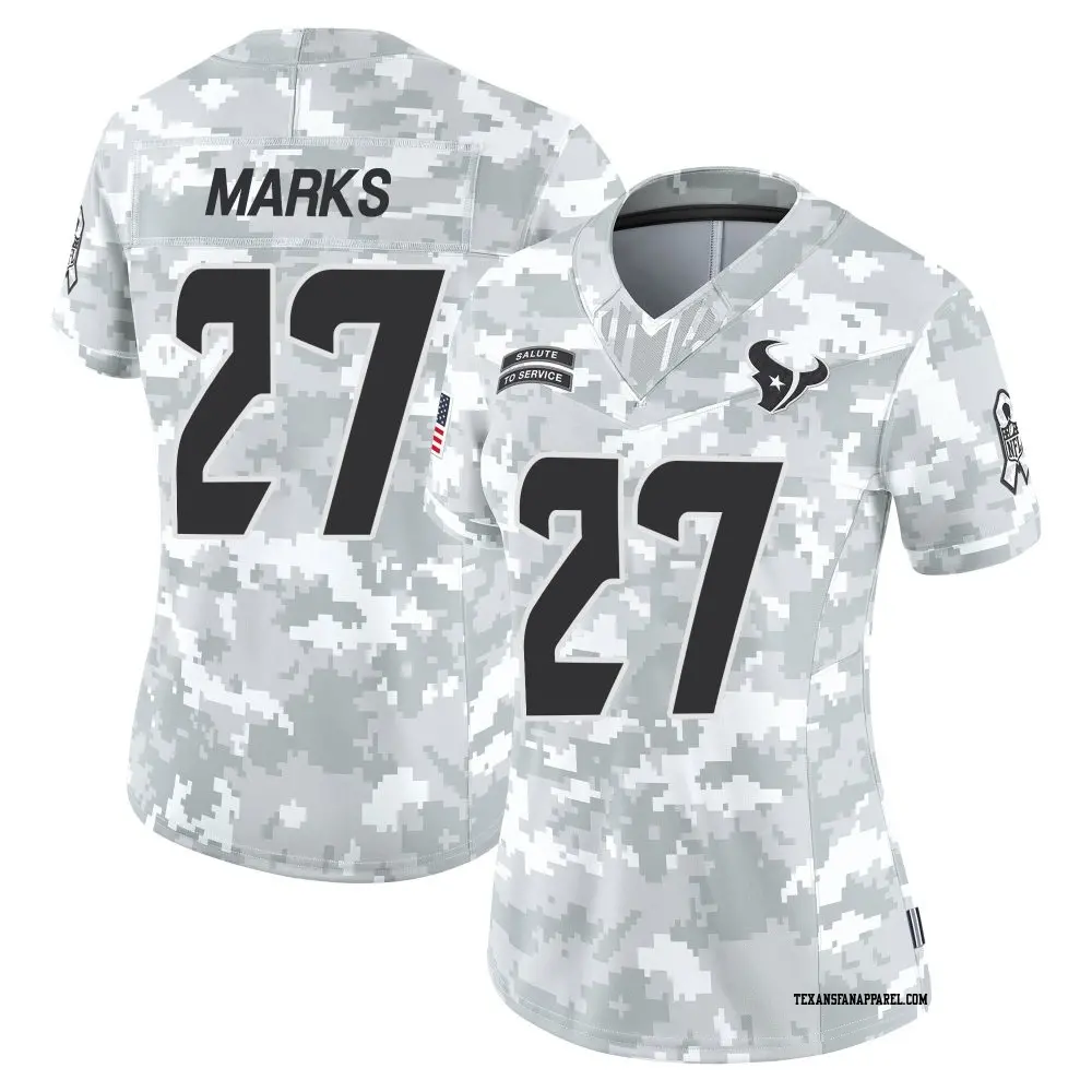 Limited Arctic Camo Women's Woody Marks Houston Texans 2024 Salute to Service Jersey