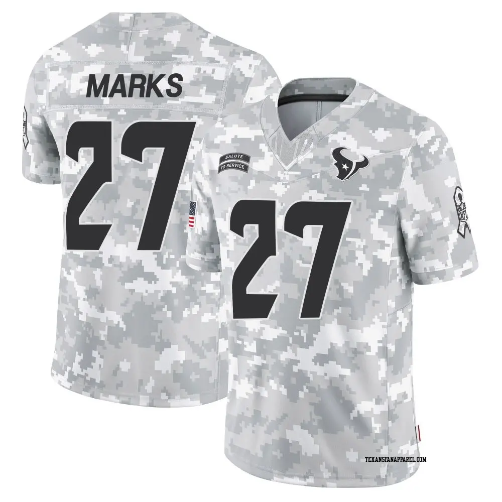 Limited Arctic Camo Youth Woody Marks Houston Texans 2024 Salute to Service Jersey