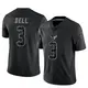 Limited Black Men's Tank Dell Houston Texans Reflective Jersey