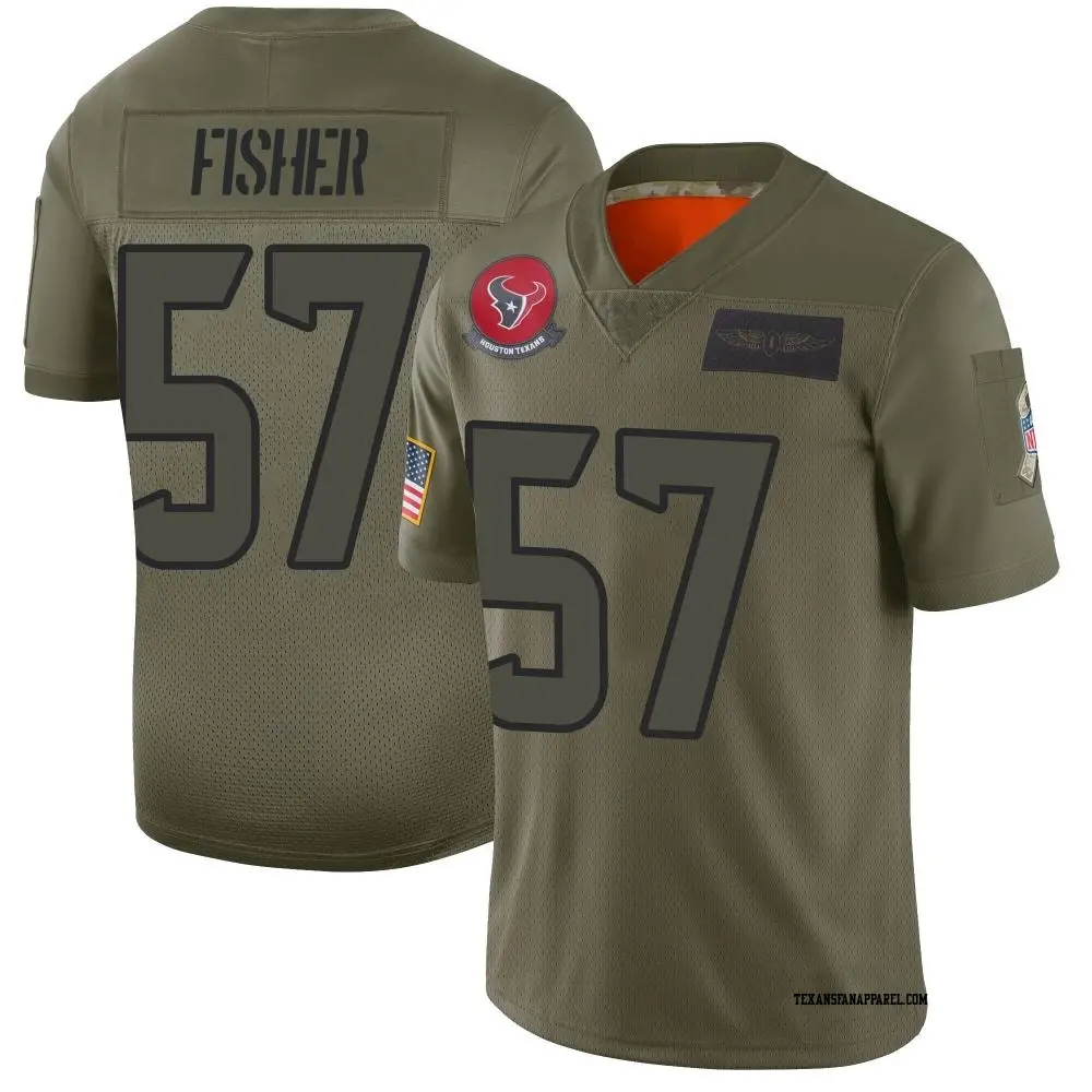 Limited Camo Men's Blake Fisher Houston Texans 2019 Salute to Service Jersey