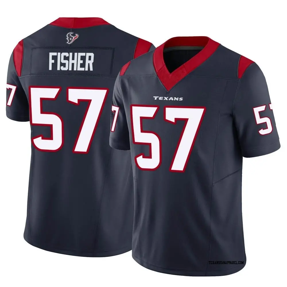 Limited Navy Men's Blake Fisher Houston Texans Vapor F.U.S.E. Jersey