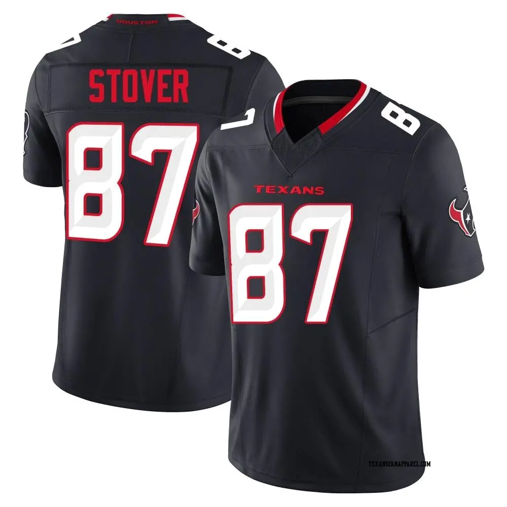 Limited Navy Men's Cade Stover Houston Texans Alternate Vapor F.U.S.E. Jersey
